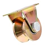 Unomor Heavy Duty Track Roller Pulley High Load Capacity Easy to Move Caster Wheel for Industrial Use