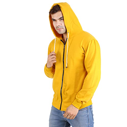 Image of Men's Cotton Hooded Neck Hoodie