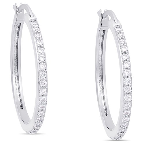 Victoria Townsend Cubic Zirconia Hoop Earrings