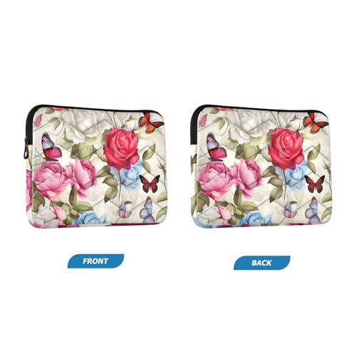 Funda para Laptop 13-14 Pulgadas Floral Roses Butterfly miniatura 2