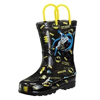 Josmo Boys and Girls Minnie Mouse, Frozen, Paw Patrol, Batman Waterproof Easy Pull Handle Rainboots (Toddler/Little Kid)