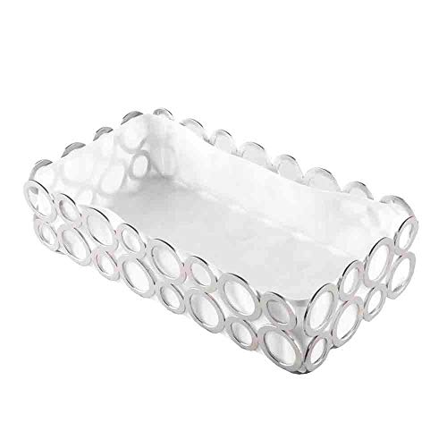 Cesto Para Pão Venezia Retangular Prata