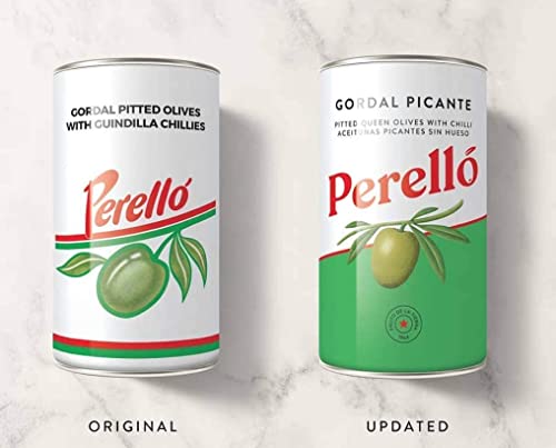 Perello Gordal Pitted Green Olives, 3 x 350g