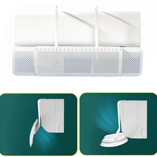 Image of Adjustable AC Air Deflector, Air-Conditioning Windshield, 56-92cm Length Retractable, Anti-Condensation Scientific Spacing, Adjustable Design, Air Diverter for Bedroom Office (AC Air Diverter)