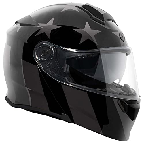 Torc T28B Blinc Wireless Integrated Full Face Motorcycle Helmet With Star Graphic (Dark Star-X-Small) #TOP5