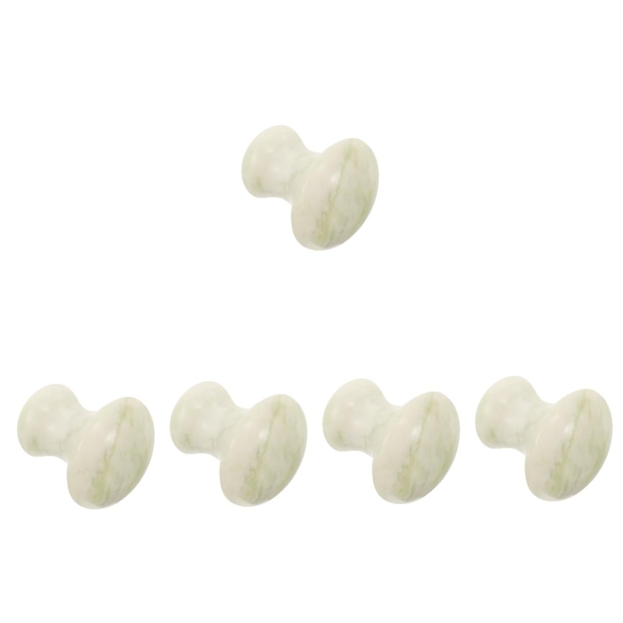 VALICLUD 5 Piezas Masajeador De Piedras En Forma De Seta Arruga Masaje Facial Cepillo Corporal Para Rodillo Masajeadores Faciales Masajeador Facial Herramienta De Raspado Facial Jade