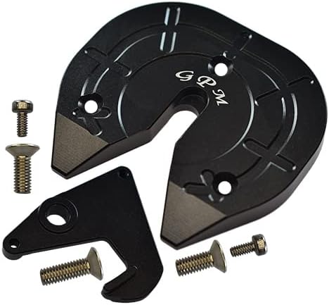 Aluminum Coupler Turntable Hitch For 1:14 Tamiya Tractor Truck And Trailer - 1 Set Black