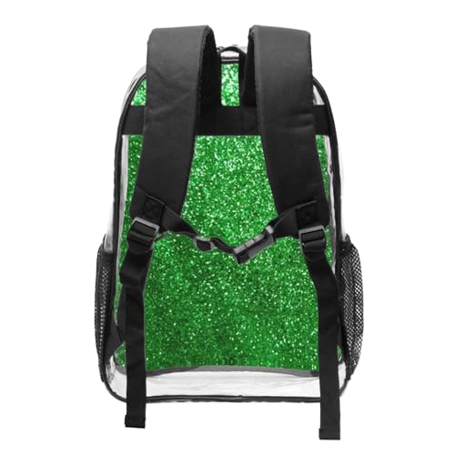 Sac à dos transparent vert grand format léger pour éviter les oublis