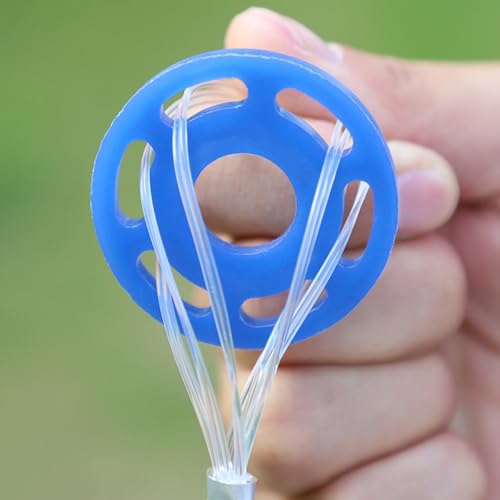 Fesatccoz Wurfnetz Zum Fischen, Nylon Monofilament Fischnetz, Φ2.4m/ 95inch Fischnetz Mit 8m Handschnur, 0.5 Finger Handwurf Angeln Mesh Netz
