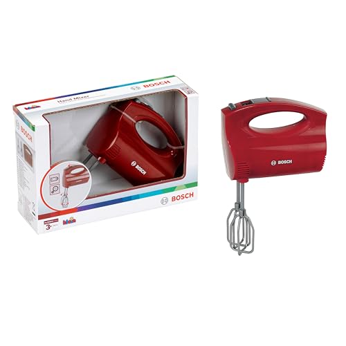 Foto von Theo Klein 9574 Bosch Handmixer | Batteriebetriebene Mixer mit Sich drehenden Quirls | Maße: 19 cm x 7 cm x 12 cm | Spielzeug für Kinder ab 3 Jahren