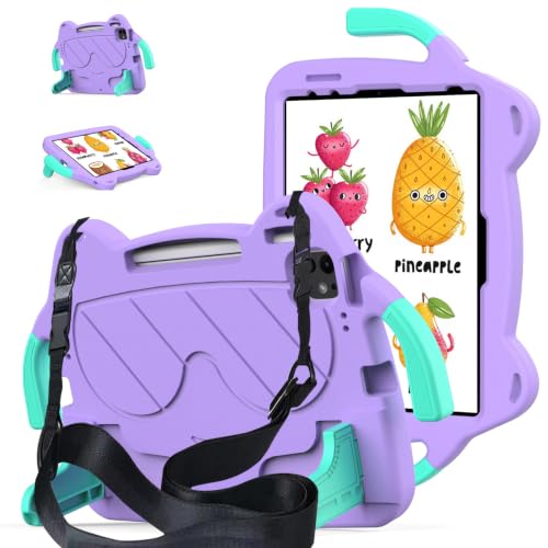 Funda iPad Air 11 M4 niños a prueba de golpes con soporte y correa de hombro
