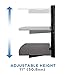 Mount-It! Floating Wall Mounted Shelf Bracket Stand for AV Receiver, Component, Cable Box, PlayStation, Xbox, DVD Player, Projector, 34 Lbs Capacity, 2 Shelves, Tinted Tempered Glass