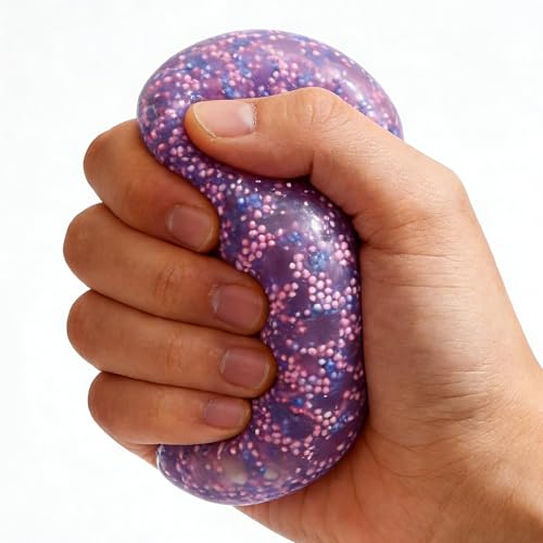 Bola antiestrés – Juego Sensorial de elevación lenta en forma de uva redonda, bola de compresión de fruta de 10 cm para aliviar el estrés, ideal para hombres, mujeres, oficina, hogar, sala de
