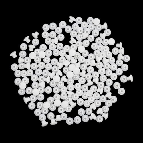 500 Piezas Tapones de Plastico para Agujeros,Tapa Agujeros Mueble 5mm,Tapones Agujeros Armarios Blanco,Tapones de Plástico para Orificios de Tornillos,Tapones para Agujeros de Perforación para Armario