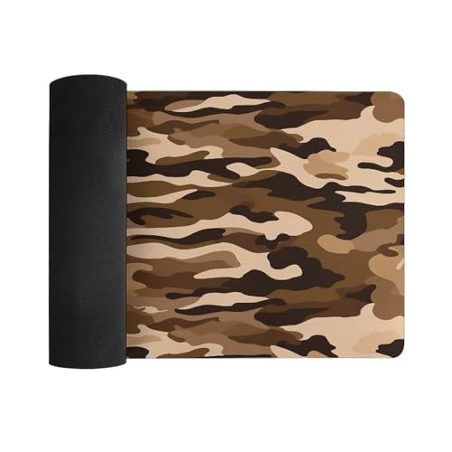 Brown Camouflage Desk Pad impermeable y antideslizante miniatura 3