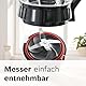 Bosch Standmixer, Smoothie Maker, 30,000 U/min, 1200 W, verbesserte Version, Edelstahl Messer, 1,5l Glasbehälter, ToGo-Flasche, spülmaschinenfeste Teile, Made in Europe, VitaPower Serie 4 MMB6174SN