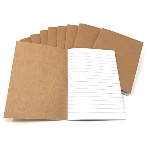 Funiverse 20 Bulk 5.5” x 4" Recycled Paper Notebooks - Perfect for College, School, Work, Conferences, Crafting, or Journaling Cover