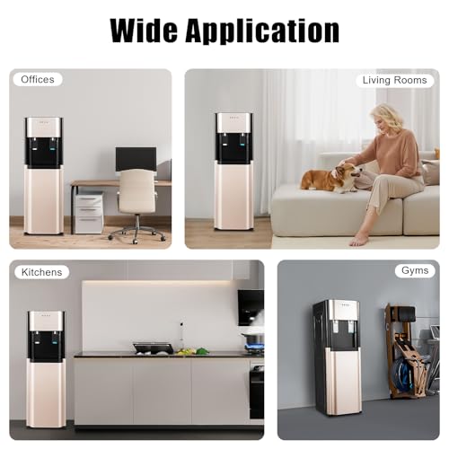Image of Bottom Loading Water Cooler Dispenser for 2 Temperature Settings,Hot & Cold Standing Water Dispenser with Multiple Safety Features,Water Cooler for Home,Office,Apartment