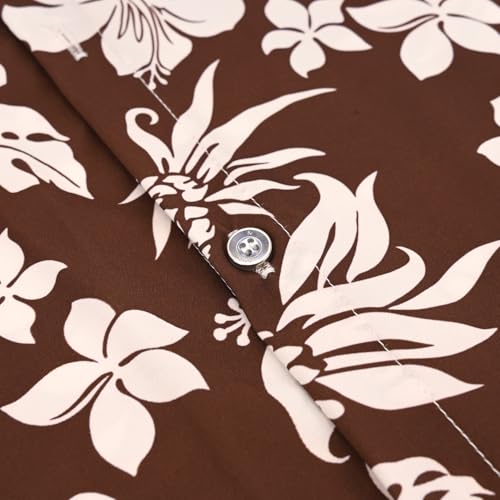 Image of Hawaiian Shirt for Men Tropical Shirts Summer Beach Button Down Short Sleeve Luau Aloha Floral Cruise Vacation Outfit 2026