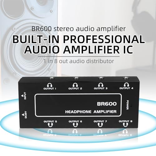 Répartiteur audio 9 jack stéréo avec alimentation 12V pour casques - 7