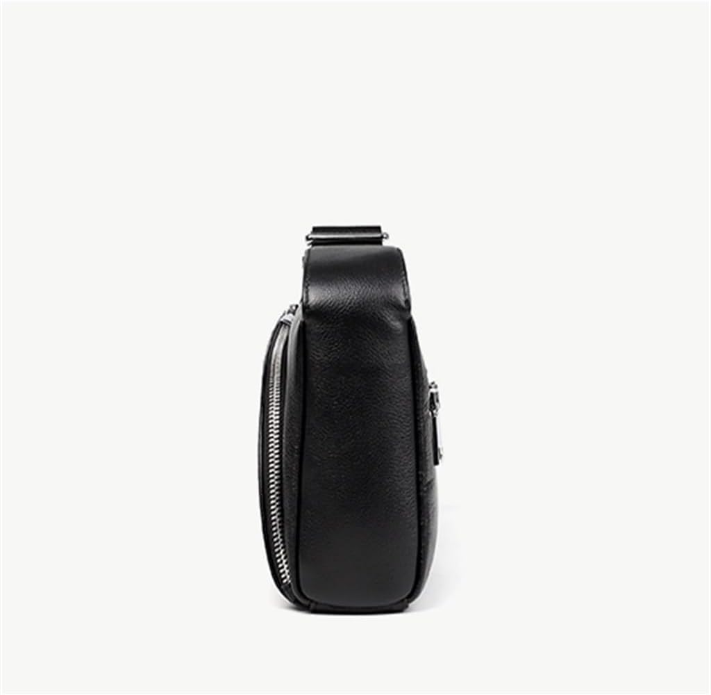 Men's Shoulder Bag Sports Leather Crossbody Soft Cowhide Backpack Casual Vertical Models