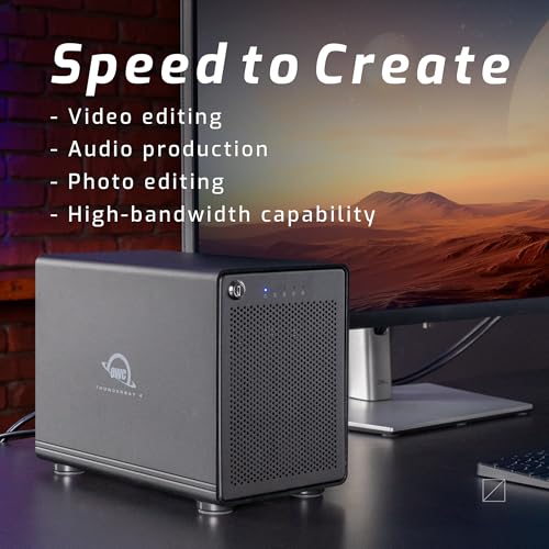 Image of OWC ThunderBay 4 0TB Four-Bay Thunderbolt 40Gb /s RAID Storage Enclosure