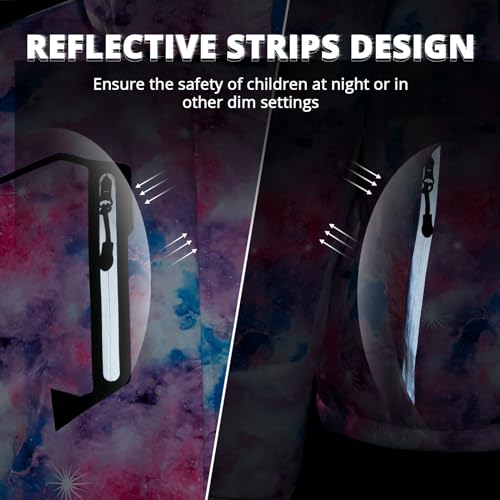 Simplee Kids Girls Waterproof Ski Snow Jacket Fleece Raincoat Colorful Winter Coat Warm Hooded thumb #4