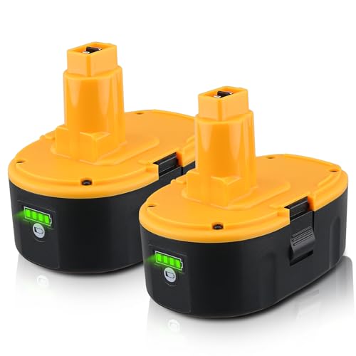 Xmenany DC9096 6000mAh/6.0Ah 18 Volt Li-ion Replacement for Dewalt 18V Battery Compatible with DEWALT DC9098 DC9099 DE9096 DE9095 DW9096 DW9098 DW9095 DC9182 and18V Tools 2 Pack