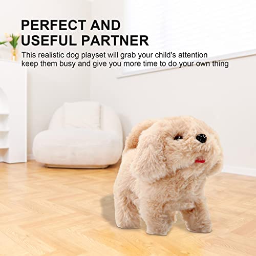 Falando Golden Retriever - Cães de brinquedo que andam e latem - Cachorro de pelúcia golden retrieve