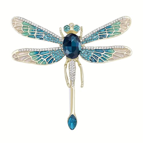 Image of Insect Animal Brooch Pin for Women Rhinestone Lapel Pins Vintage Brooches for Costume Accessories