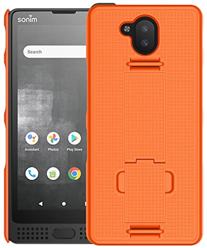 Nakedcellphone Kickstand Cover for Sonim XP10 Phone Case - Bright Orange - image 2