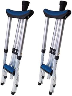 Carex Folding Aluminum Underarm Crutches - Lightweight, Great for Travel or Work, for 4'11
