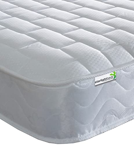Starlight Beds Brick Design Single Mattress - 18cm, Soft, White