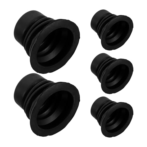 jojofuny Tapones de Sellado de Goma para Válvula de Drenaje de Lavadora 5 Unidades, Núcleo Grueso Compatible Lavadoras Automáticas y Semiautomáticas, Conector para Manguera de