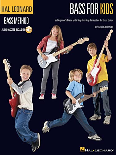 Bass for Kids – Hal Leonard Beginner Bass Method | Step-by-Step Lessons with Popular Songs | Learn Notes, Counting, and Technique | Online Audio ... Instruction Book (Hal Leonard Bass Method)