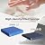 AECOJOY Outdoor Patio Furniture Set with Waterproof Cover, 7 Pieces Clearance Sectional Rattan Dining Table&Chairs, All Weather Wicker Conversation Sofa Couch, Dark Blue Cushions&Grey Rattan