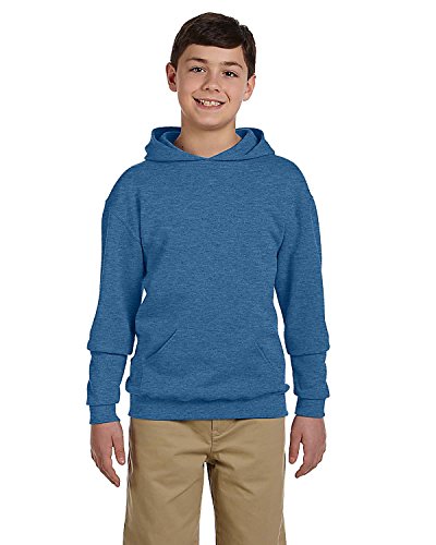 Jerzees 996Y Youth 50/50 Pullover Hood - Vint Htr Blue - L