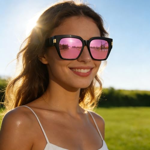 Image of HAOLOTA Polarized Sunglasses for Men Women Designer Driving Glasses Lightweight UV400 Protection