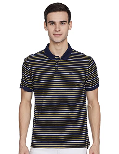 Image of Levi's Men's Regular Fit Stripes Polo T-Shirt