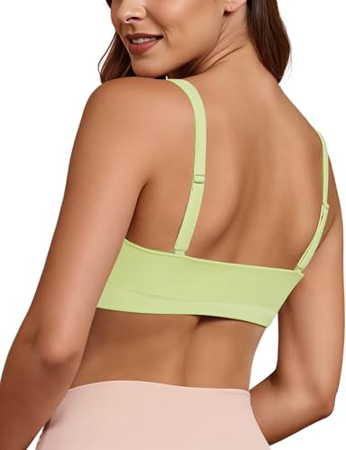 Image of Buauty Sports Bra for Women, U Neck Adjustable Spaghetti Strap Workout Bra with Removable Cups for Yoga Pilates Gym