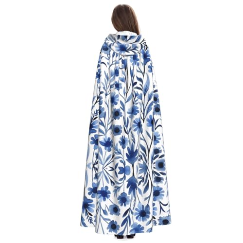 Veste à capuche bleue Alyssum : finis les costumes fades