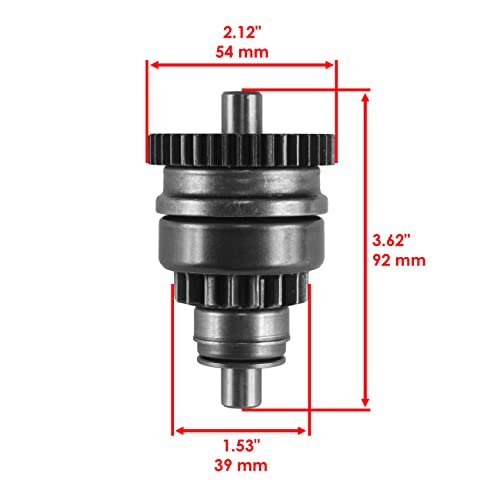 Caltric Starter & Drive Bendix Compatible con Polaris 300 400 2X2 4X4 1994-1995 miniatura 3