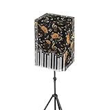 Uorisanigo Sunflower Music Note Speaker Cover for 8 Inch PA/DJ Powered Speaker Mounted on Stand Waterproof Outdoor Speaker Covers Protection