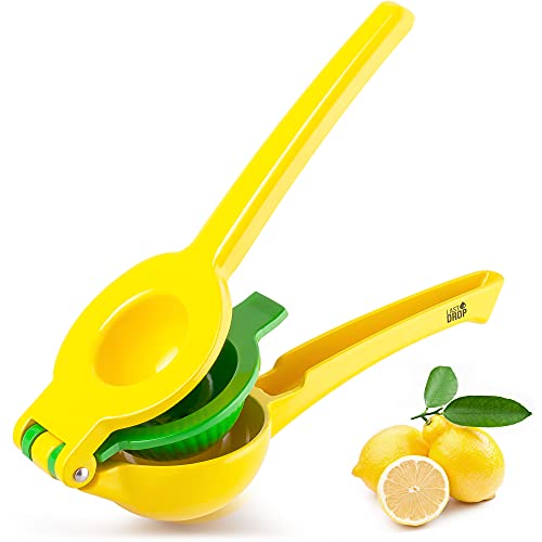 Last Drop Premium Lemon Squeezer - Easy To Squeeze 2-in-1 Lemon Juicer & Lime Squeezer - Manual Citrus Squeezer To Get Every Last Drop Of Juice
