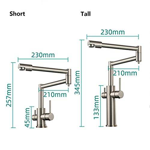 Robinet de cuisine eau potable pour évier à double articulation - 7