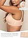COMFELIE Smooth Wireless Bras for Women No Underwire Comfort Seamless Supportive Bra Full Coverage Push Up Bralettes Skin L