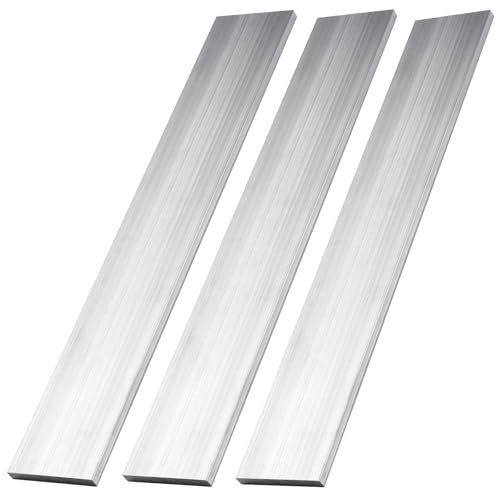 Image of 3 Pieces 1 /4 inch (6mm) X 2 inch(50mm) Square Aluminum Flat BAR 12 inch(305mm) Long,6061 General Purpose Plate,T6511 Solid New Mill Stock (1 /4x2x12inch, 3Pcs)