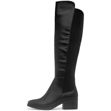 Lilley Womens Black Knee High Wide Fit Boot