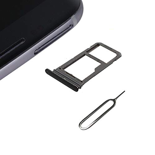 Prodotto di alta qualità Cemobile Vassoio supporto Porta carta SIM Slot scheda Micro SD di ricambio per Samsung Galaxy S8 G950 / S8 Plus G955 (solo per modelli Single SIM) + SIM Card vassoio aperto espulsione (Nero)