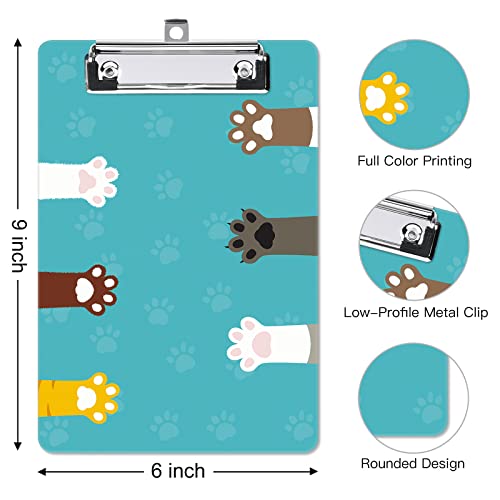 Image of Small Plastic Clipboard 6 x 9 in, Standard A5 Size Fashion Clip Board
